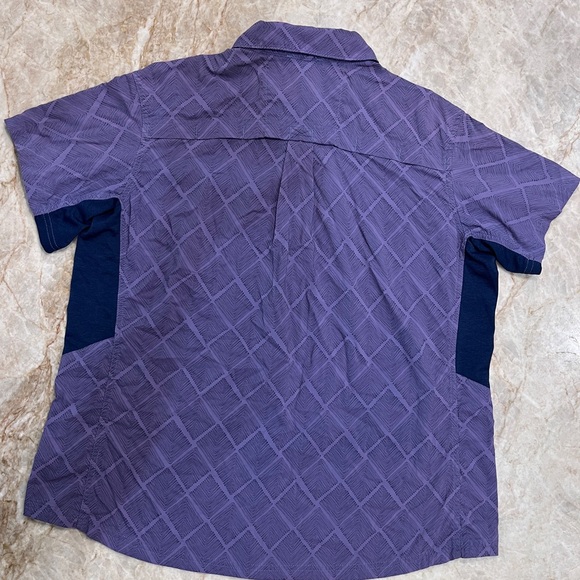 REI CO-OP Sahara Short Sleeve Hiking Shirt Women’s XL Purple Print - Picture 5 of 6